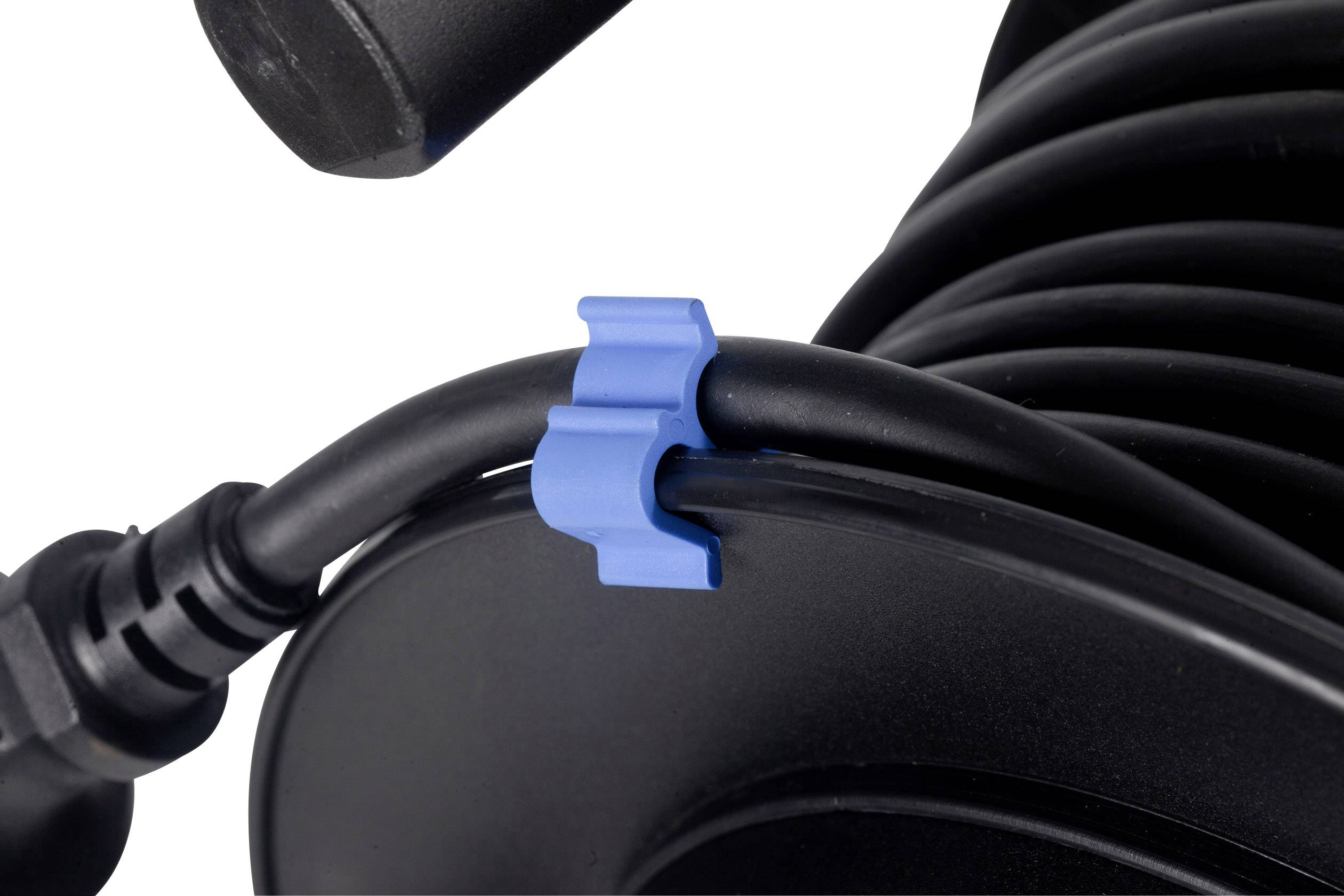 AS Schwabe 10174 Kabeltrommel 40.00m Schwarz Schutzkontakt-Stecker