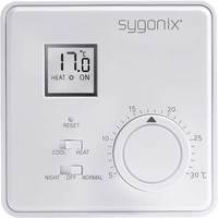 Sygonix 33988Q Raumthermostat Aufputz Tagesprogramm 5 bis 30°C Sygonix 33988Q Raumthermostat Aufputz Tagesprogramm 5 bis 30°C
