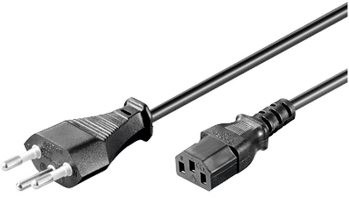 Goobay 93617 Kaltgeräte Anschlusskabel Schwarz 2.00m