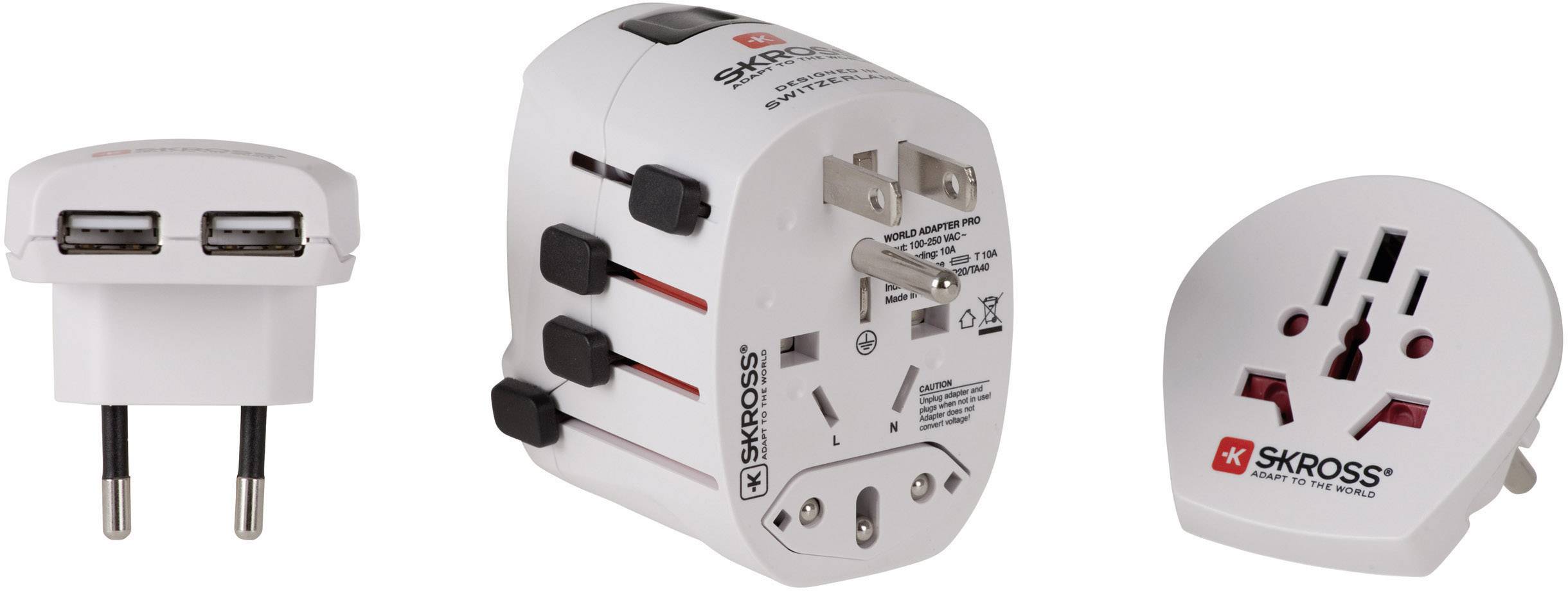 Skross 1.302500 Reiseadapter PRO+ USB