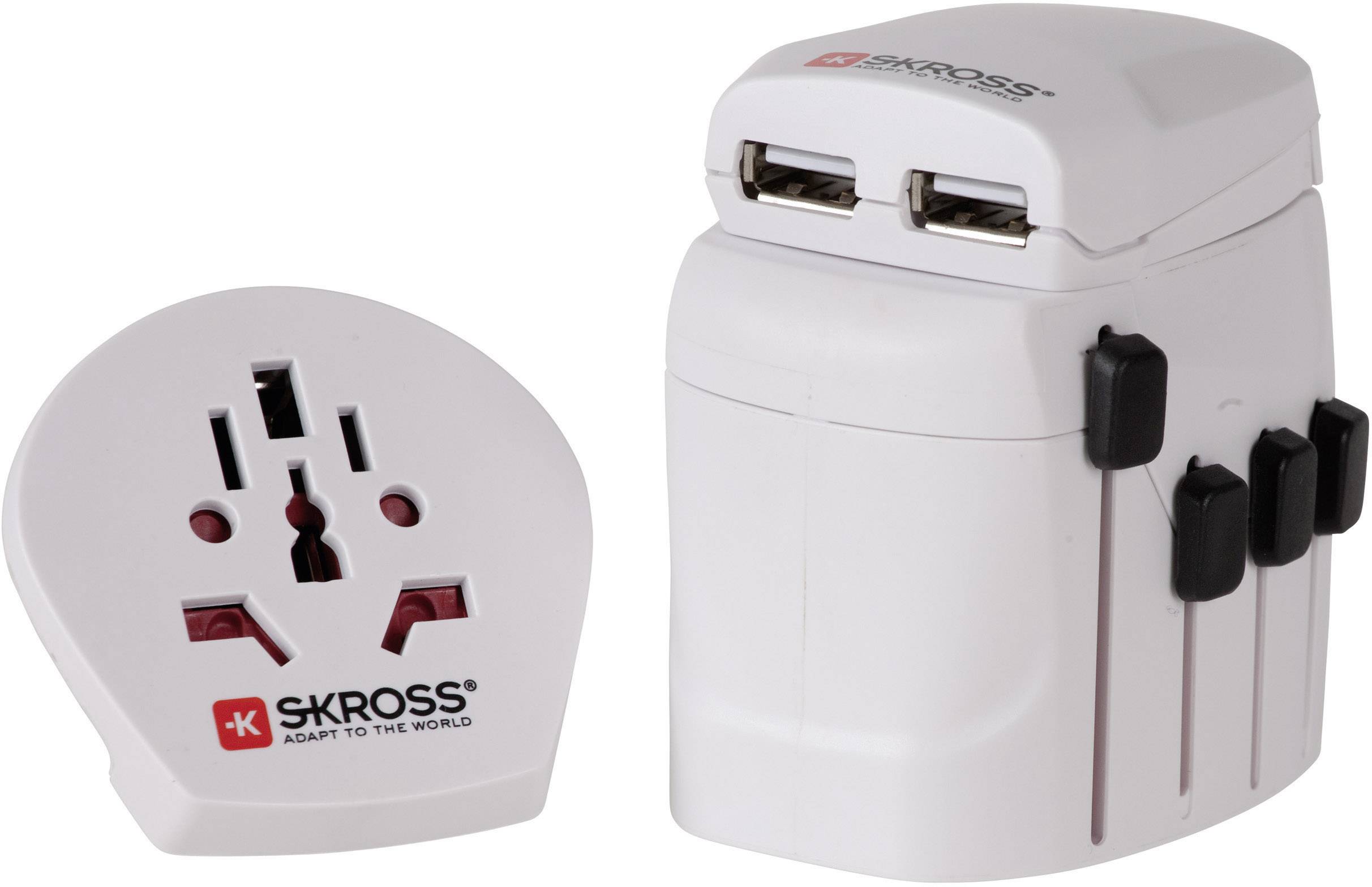 Skross 1.302500 Reiseadapter  PRO+ USB