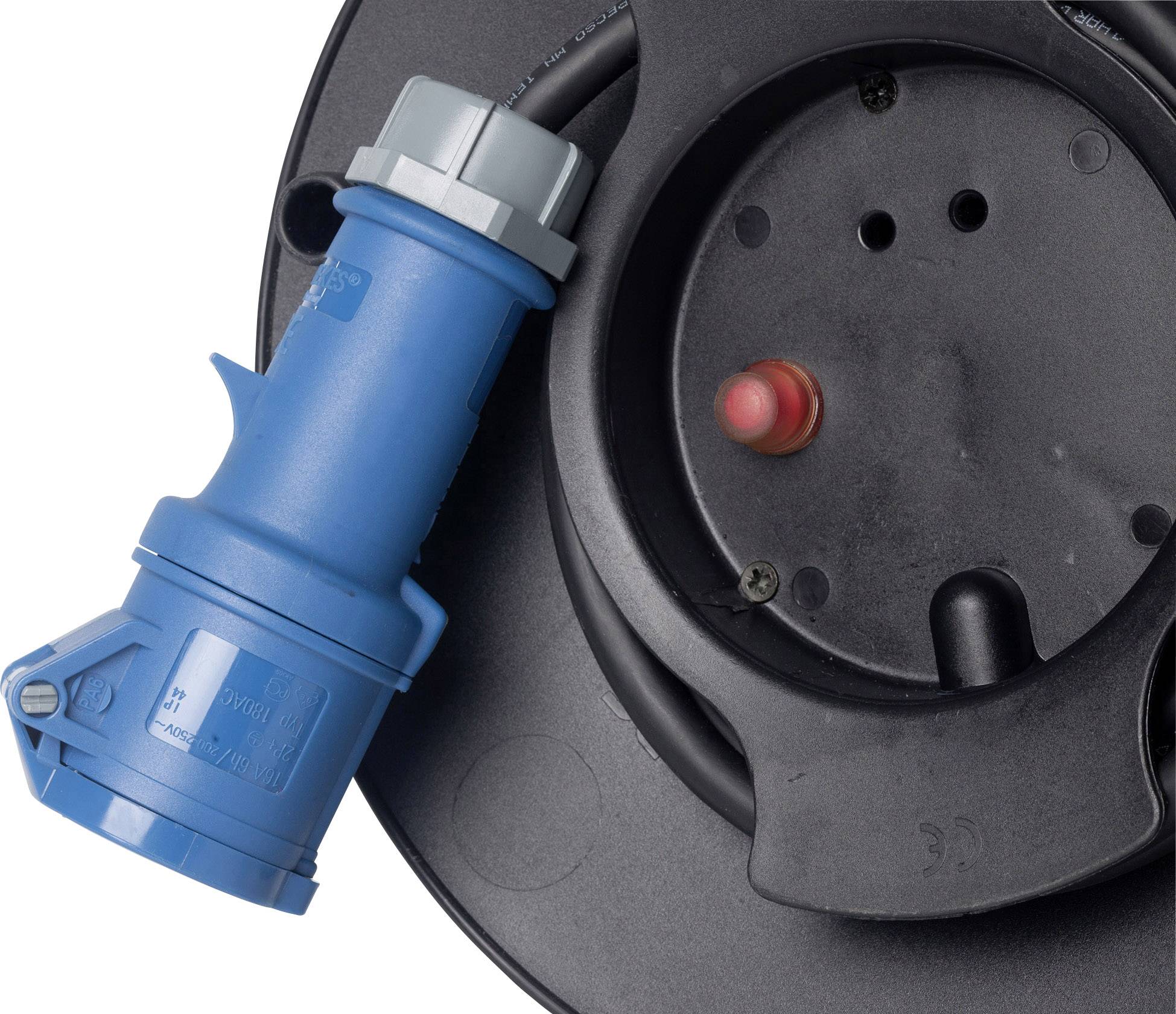 AS Schwabe 12270 Kabeltrommel 25.00m Schwarz CEE-Stecker 16A 3polig