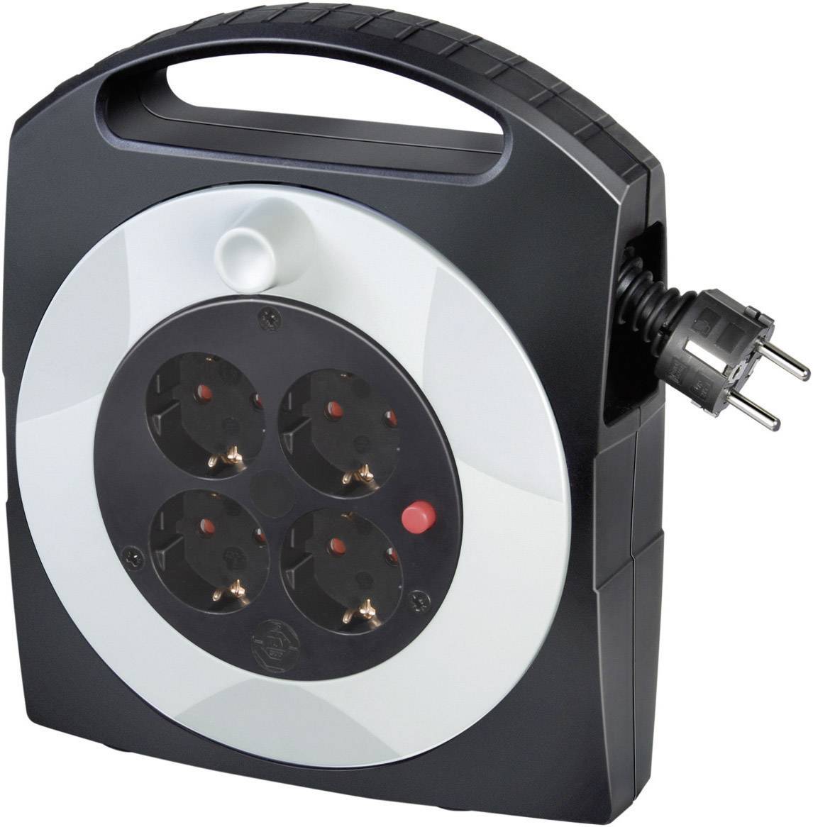 Brennenstuhl 1095450 Kabeltrommel 10.00 m Schwarz Schutzkontakt-Stecker