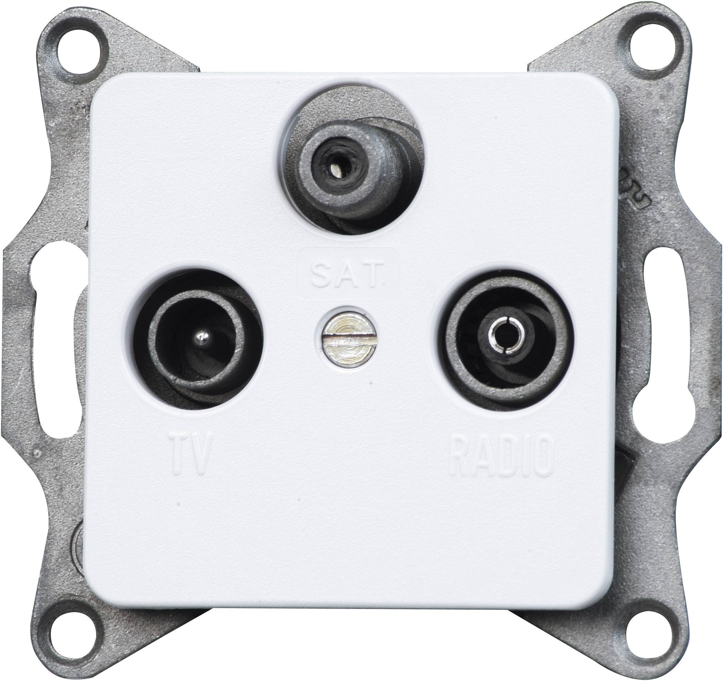 Kopp Einsatz TV-, Radio-, SAT-Steckdose Europa Arktis-Weiß, Matt 915813089 1St.