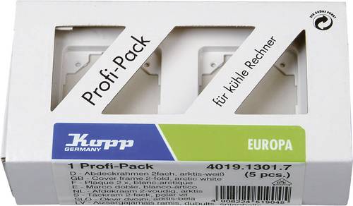 Kopp 2fach Rahmen Europa Arktis-Weiß, Matt 401913017 5 St.
