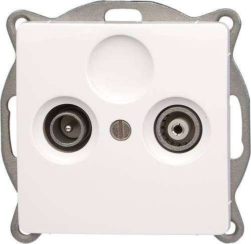 Einsatz TV-, Radio-Steckdose Paris Weiß 921302089