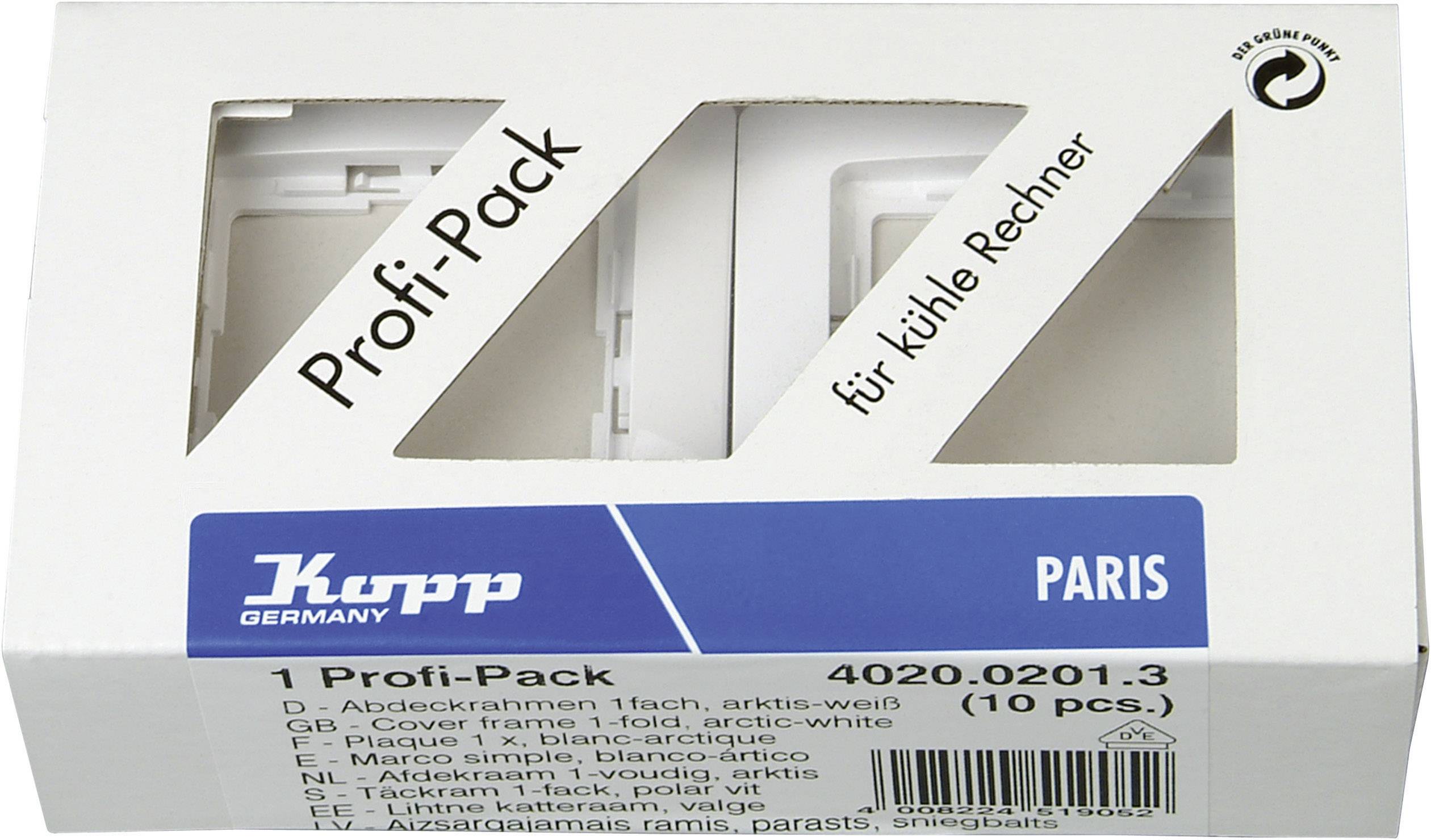 Kopp 1fach Rahmen Paris Weiß 402002013 10 St.