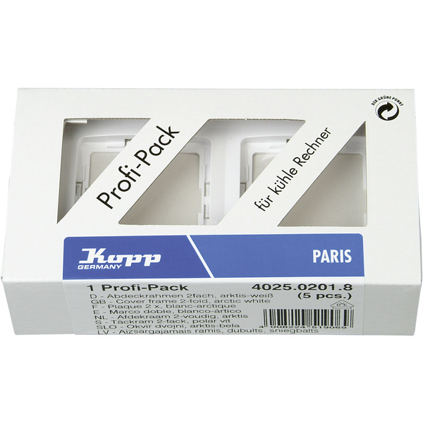 Kopp 2fach Rahmen Paris Weiß 402502018