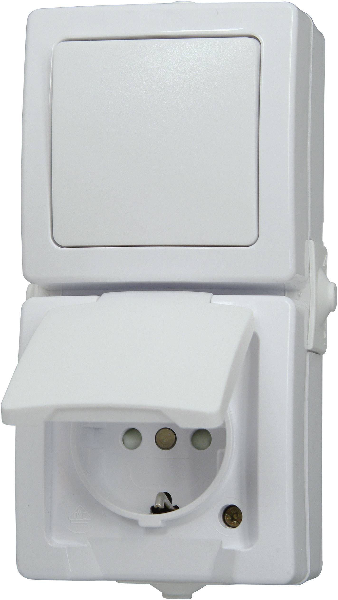 Kopp 138502009 Feuchtraum-Schalterprogramm Schalter/Steckdosen Kombination 1 St.