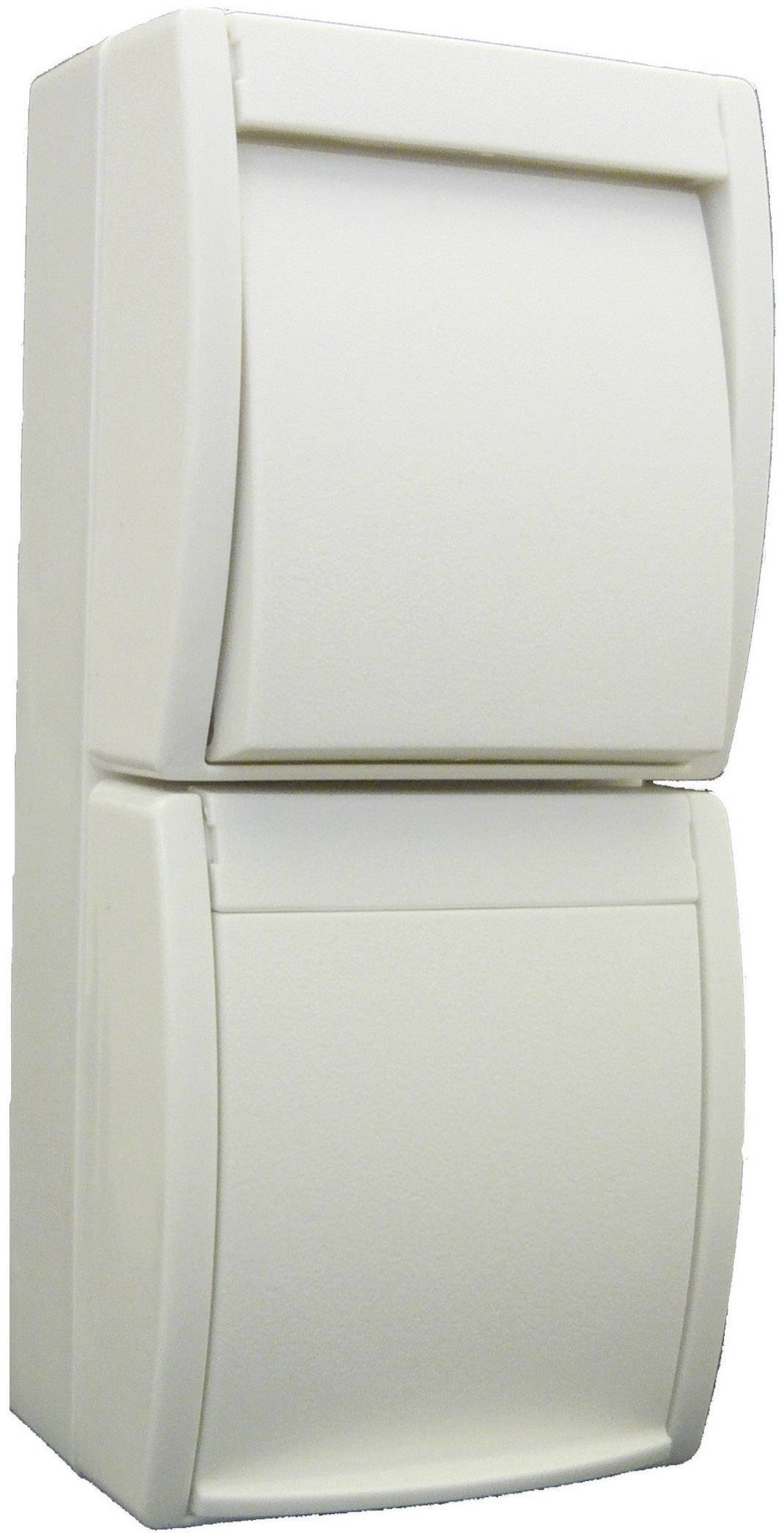 Busch-Jaeger 2601/6/20 EW-54 Feuchtraum-Schalterprogramm Schalter/Steckdosen Kombination Ocean Aufputz Weiß 1 St.