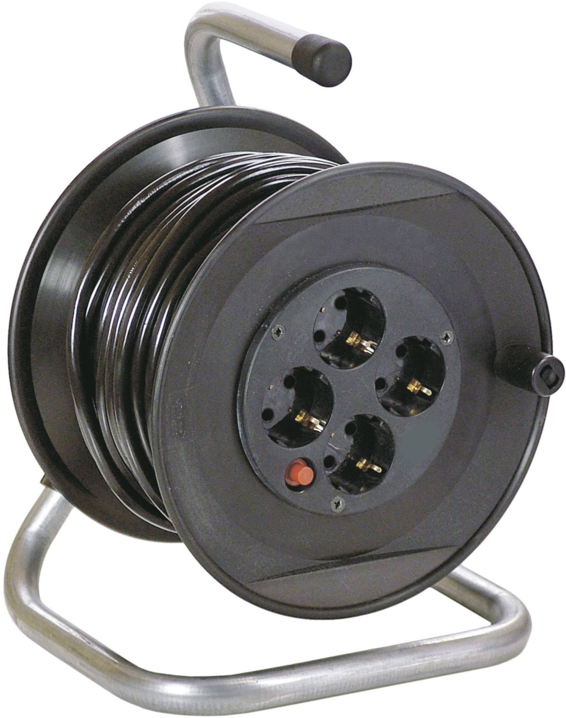 AS Schwabe 11103 Kabeltrommel 20.00 m Schwarz Schutzkontakt-Stecker