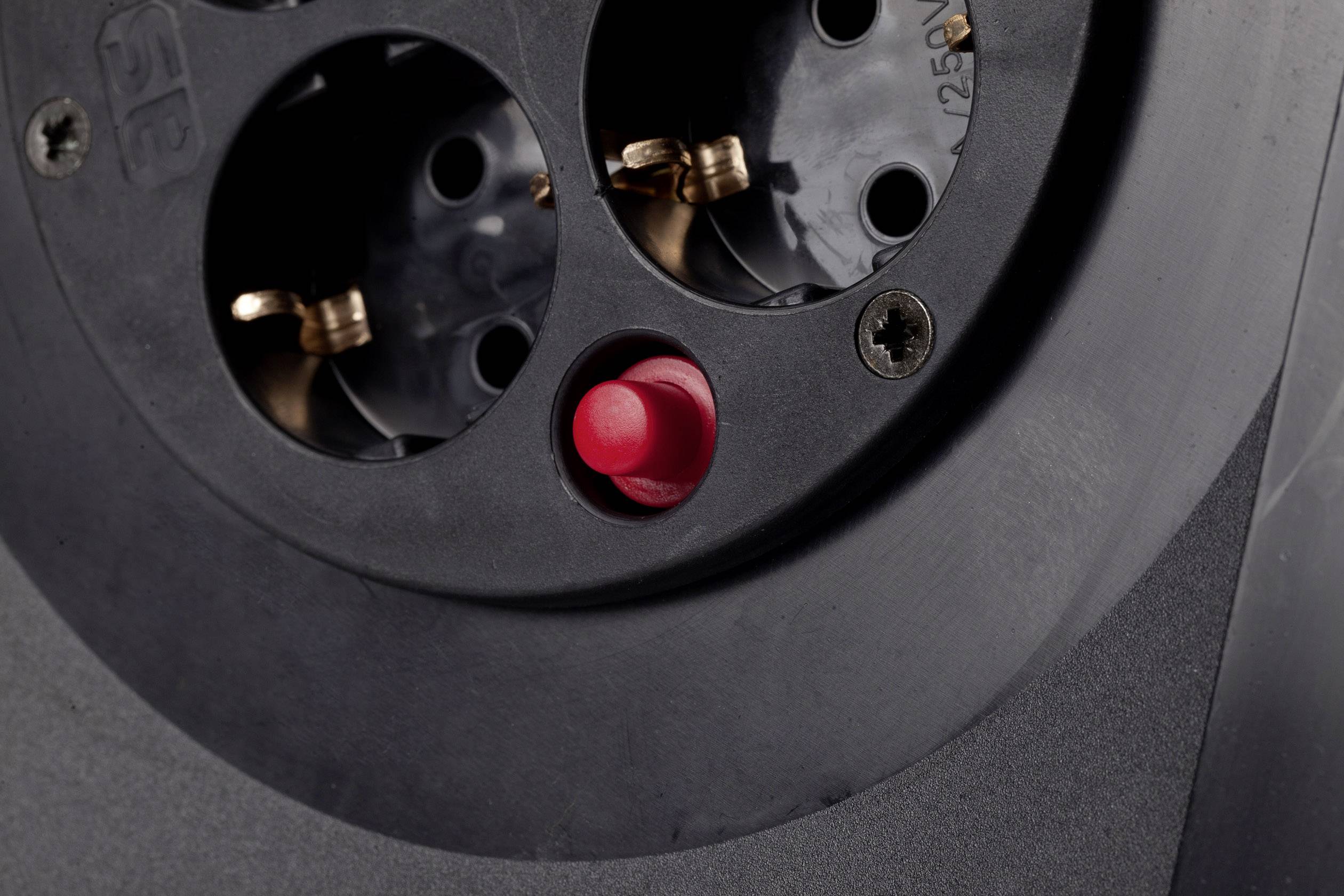 AS Schwabe 11103 Kabeltrommel 20.00 m Schwarz Schutzkontakt-Stecker