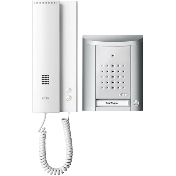 Ritto by Schneider Entravox Türsprechanlage Kabelgebunden Komplett-Set 1 Familienhaus Silber Ritto by Schneider Entravox Türsprechanlage Kabelgebunden Komplett-Set 1 Familienhaus Silber