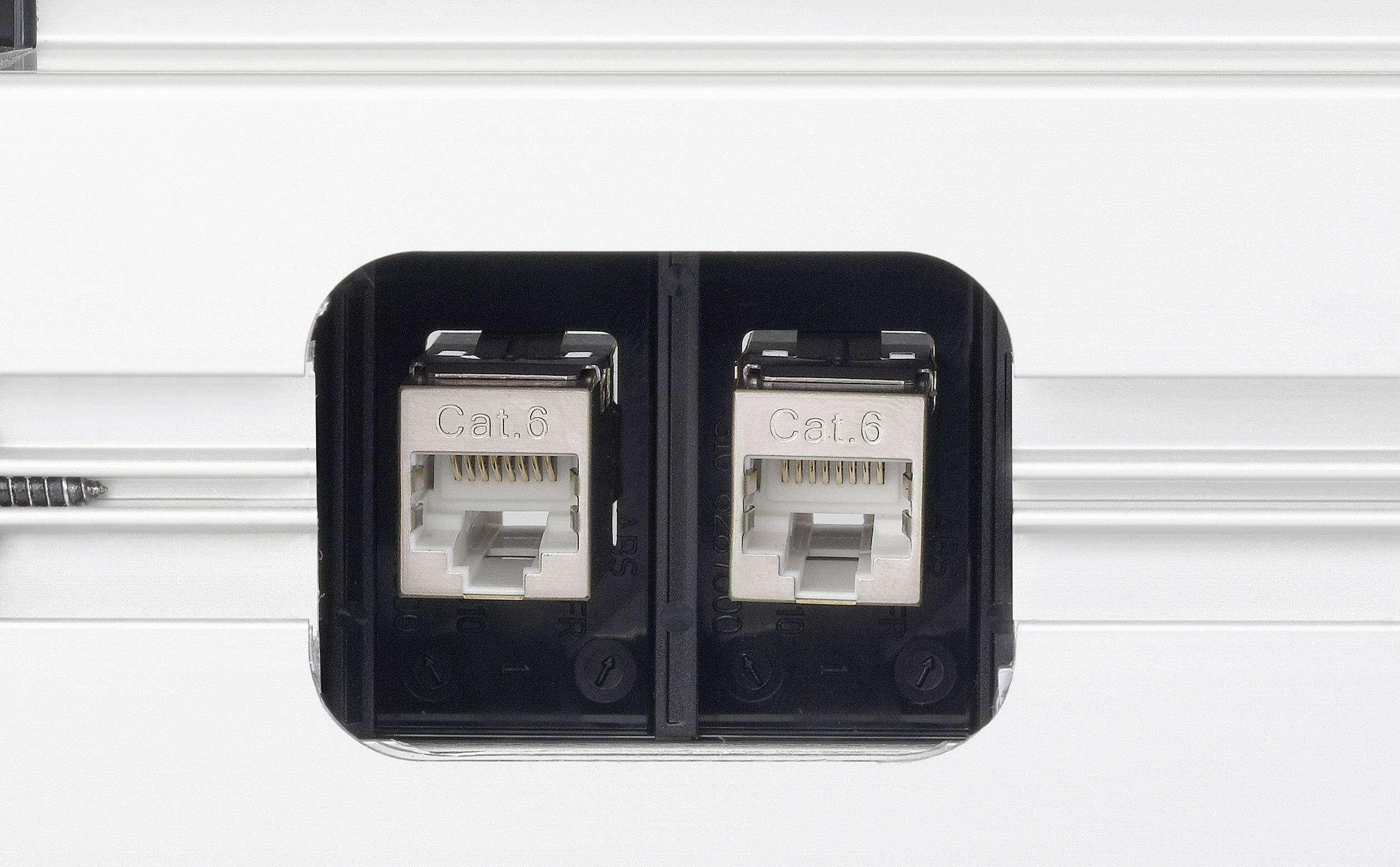 EVOline 159610011800 Steckdosenleiste 5fach Aluminium, Schwarz Schutzkontakt 1St.