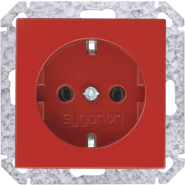 Sygonix Einsatz Schutzkontakt-Steckdose SX.11 Rot 33526V