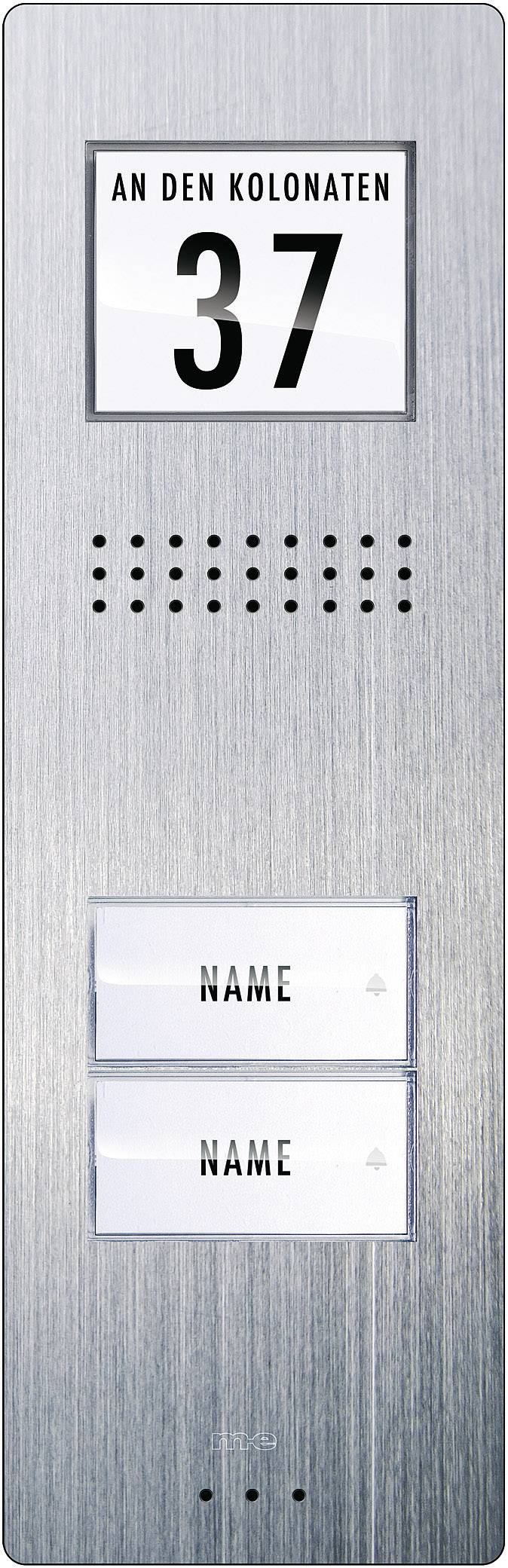 M-e modern-electronics ADV 220 Vistadoor Türsprechanlage Kabelgebunden Außeneinheit 2 Familienhaus Edelstahl