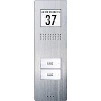 M-e modern-electronics ADV 220 Vistadoor Türsprechanlage Kabelgebunden Außeneinheit 2 Familienhaus Edelstahl M-e modern-electronics ADV 220 Vistadoor Türsprechanlage Kabelgebunden Außeneinheit 2 Familienhaus Edelstahl