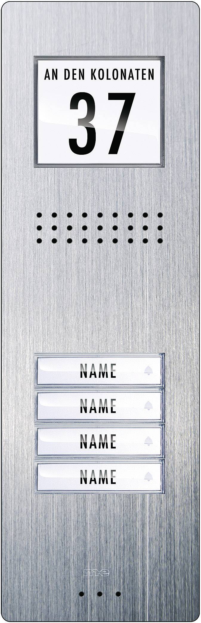 M-e modern-electronics ADV 240 Vistadoor Türsprechanlage Kabelgebunden Außeneinheit 4 Familienhaus Edelstahl