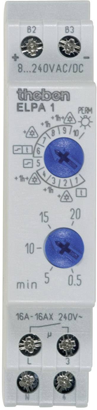Theben 0010002 Treppenlichtzeitschalter Hutschiene 8 V DC/AC, 12 V DC/AC, 24 V DC/AC, 110 V DC/AC
