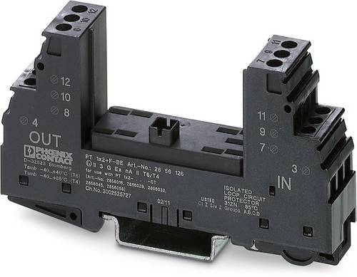 Phoenix Contact 2856126 PT 1X2+F-BE Überspannungsschutz-Sockel 10er Set Überspannungsschutz für: V