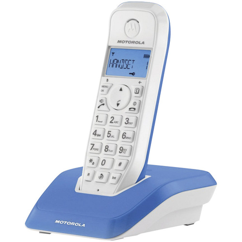 Motorola STARTAC S1201 DECT, GAP Schnurloses Telefon analog   Blau, Weiß