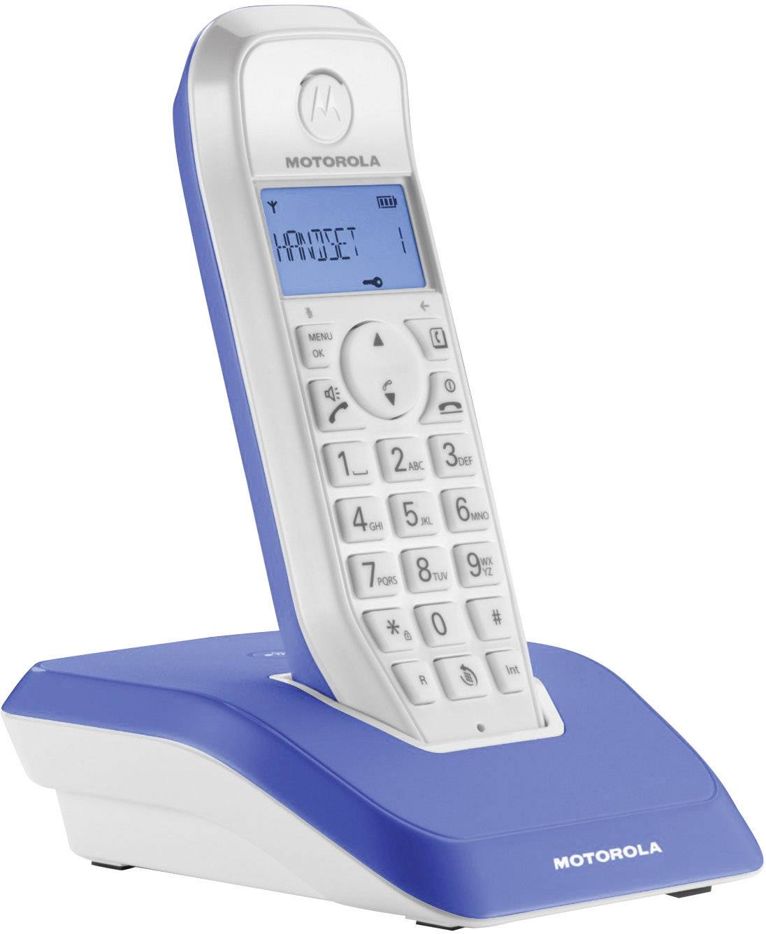 Motorola STARTAC S1201 DECT, GAP Schnurloses Telefon analog Blau, Weiß