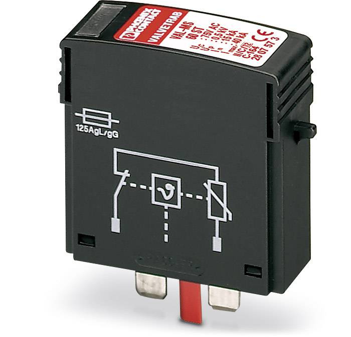 Phoenix Contact 2807573 VAL-MS 60 ST Überspannungsschutz-Ableiter steckbar 10er Set Überspannungsschutz für: Verteilerschrank 15