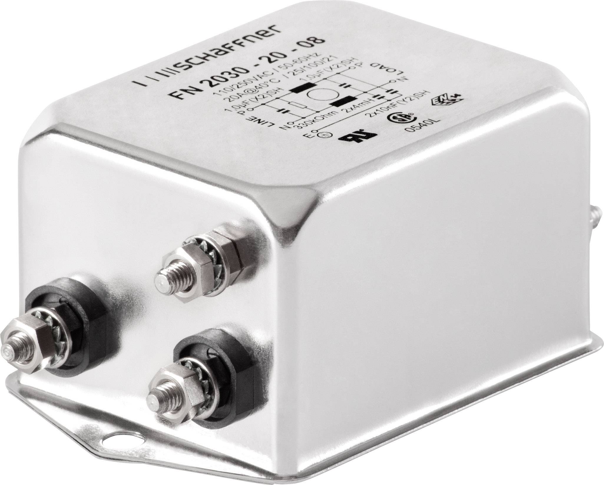 Schaffner FN2030-3-06 FN2030-3-06 Entstörfilter 250 V/AC 3A 14 mH (L x B x H) 71 x 46.6 x 22.3mm 1St.