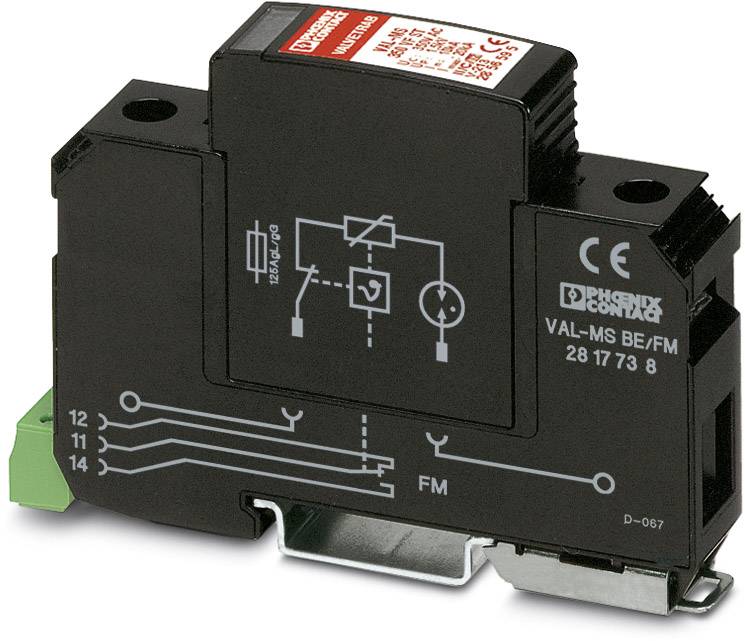 Phoenix Contact 2856579 VAL-MS 350 VF/FM Überspannungsschutz-Ableiter Überspannungsschutz für: Verteilerschrank 10 kA 1St.