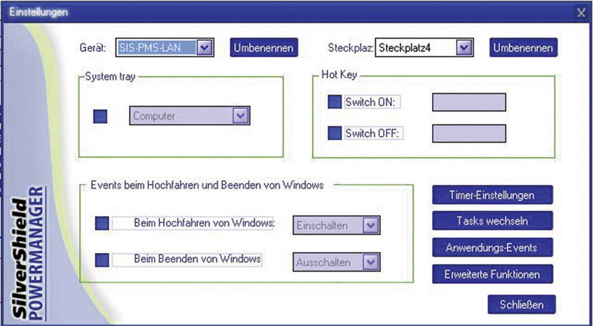 Gembird EG-PMS2-LAN Programmierbare Überspannungsschutz-Steckdosenleiste 6fach Schwarz Schutzkontak