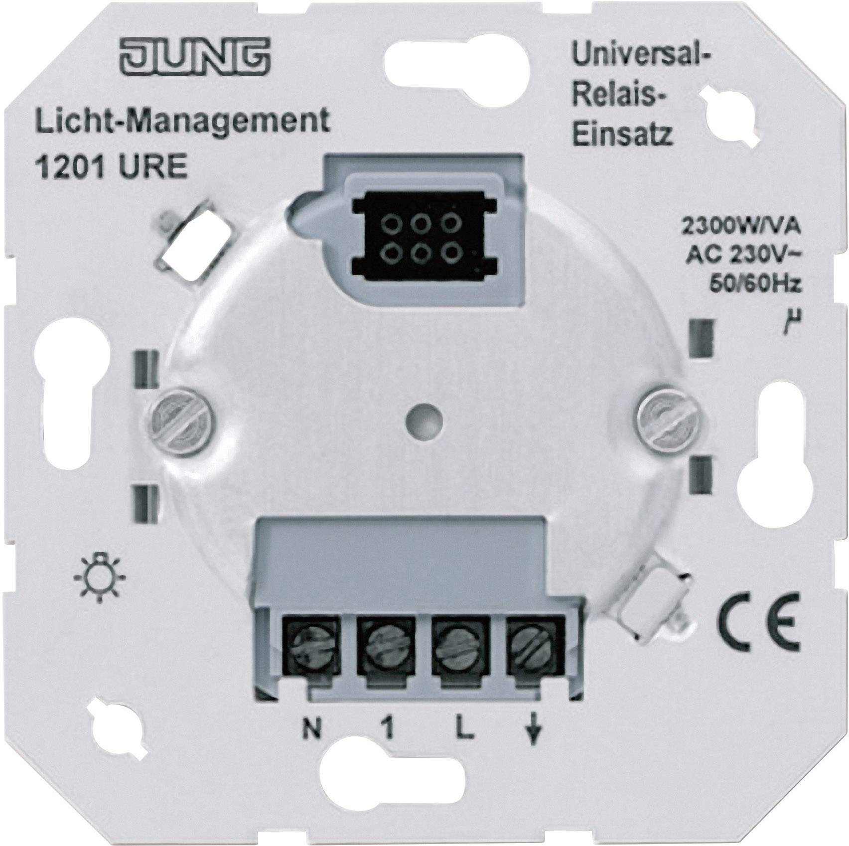 Jung Einsatz Dimmer, Relais-Schalt-Einsatz LS 990, AS 500, CD 500, LS design, LS plus, FD design, A 500, A plus, A creation, CD plus, SL 500 1201URE
