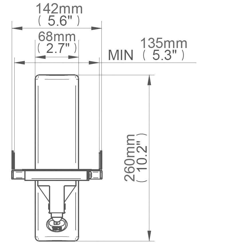 B-Tech BT77 Lautsprecher-Wandhalterung Neigbar, Schwenkbar Wandabstand (max.): 27.3 cm Weiß 1 Paar