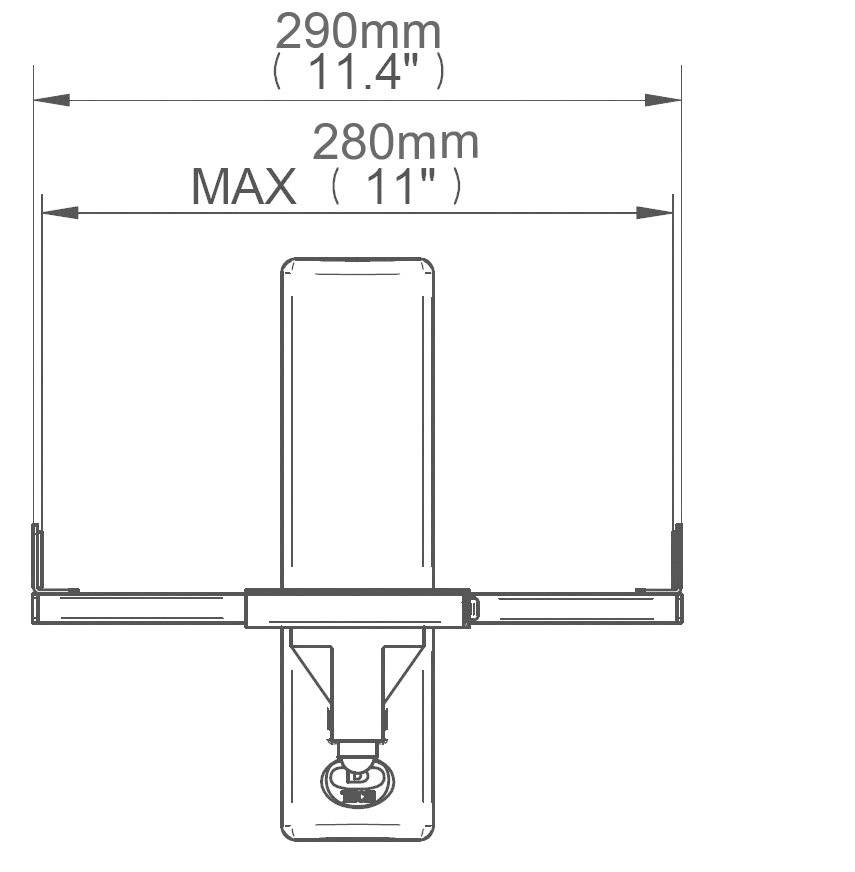 B-Tech BT77 Lautsprecher-Wandhalterung Neigbar, Schwenkbar Wandabstand (max.): 27.3cm Weiß 1 Paar