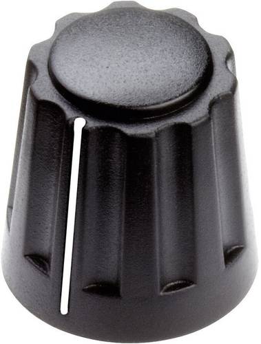 Mentor 4331.4001 4331.4001 Drehknopf mit Zeiger Schwarz (Ø x H) 14.5 mm x 14 mm