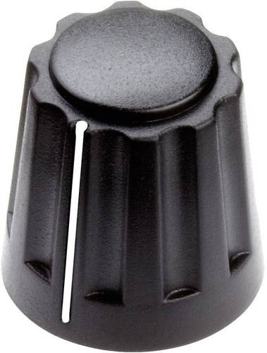 Mentor 4331.6001 4331.6001 Drehknopf mit Zeiger Schwarz (Ø x H) 14.5 mm x 14 mm