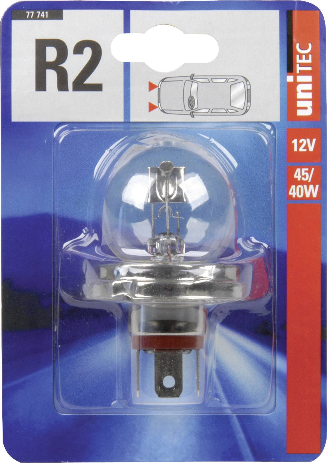 Unitec 77741 Halogen Leuchtmittel Standard R2 45/40 W 12 V