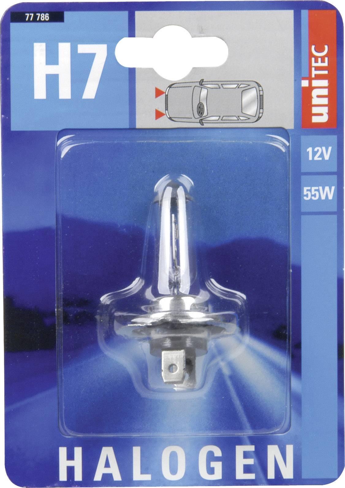 Unitec 77786 Halogen Leuchtmittel Standard H7 55 W 12 V