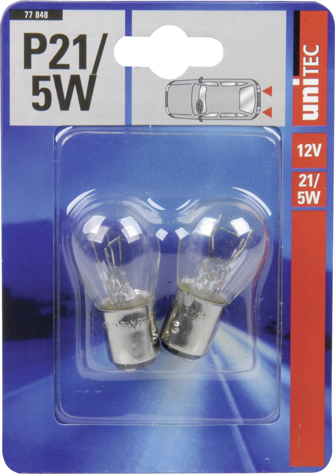 Unitec 77848 Signal Leuchtmittel Standard P21/5W 21/5 W 12 V