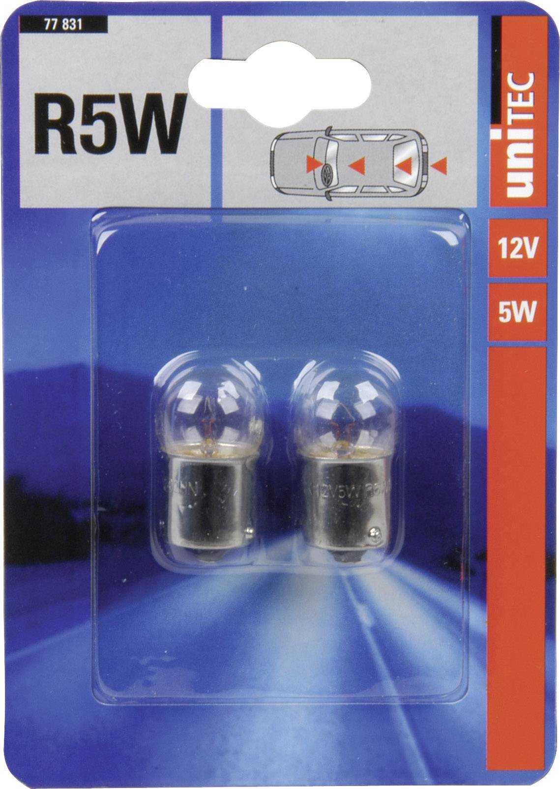 Unitec 77831 Signal Leuchtmittel Standard R5W 5 W 12 V