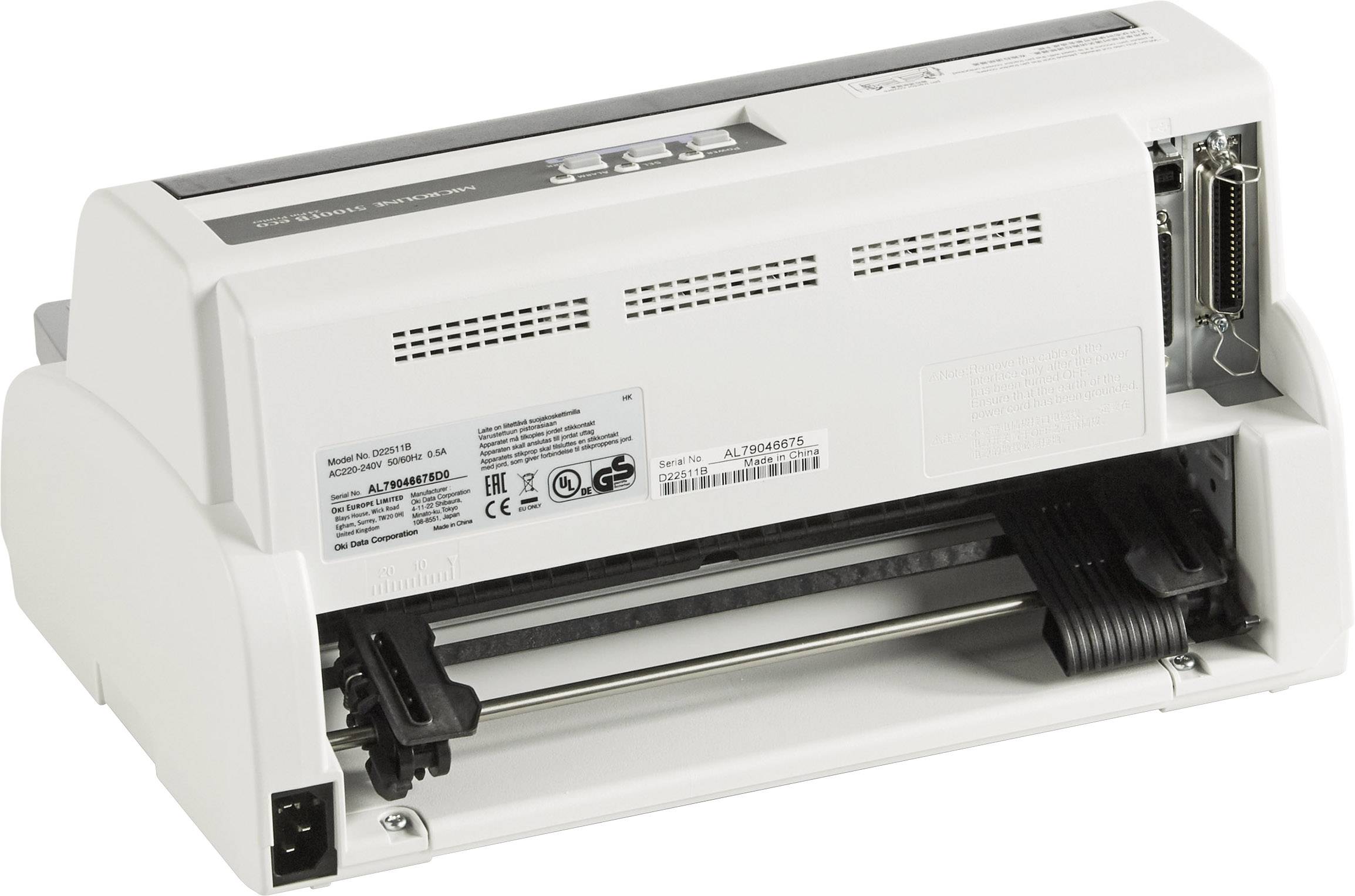 OKI ML5100FB eco Nadeldrucker 375 Zeichen/s 24-Nadel-Druckkopf, Schmaler Einzug, Druckbreite 80 Zeichen USB, Parallel, RS-232