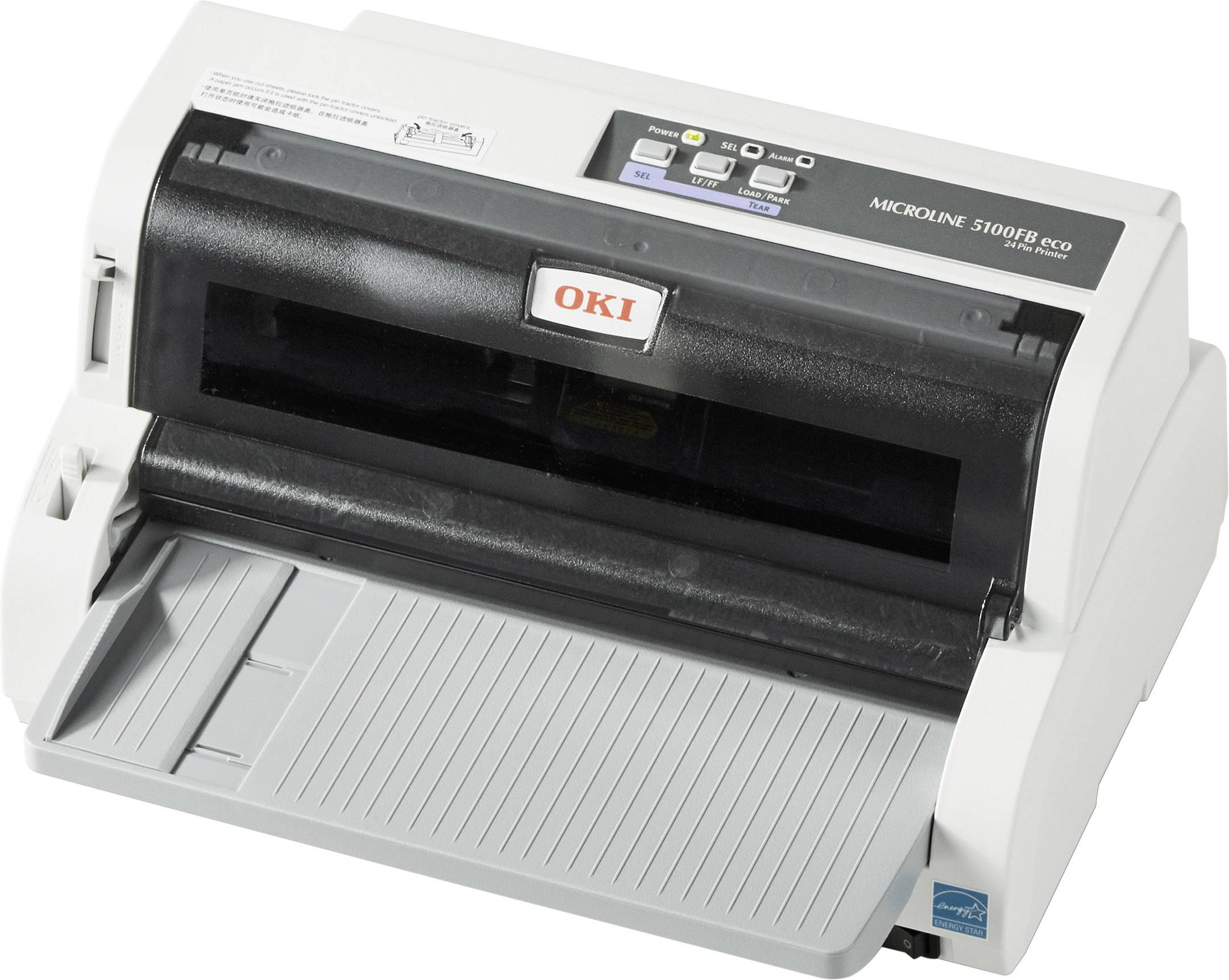 OKI ML5100FB eco Nadeldrucker 375 Zeichen/s 24-Nadel-Druckkopf, Schmaler Einzug, Druckbreite 80 Zeichen USB, Parallel, RS-232