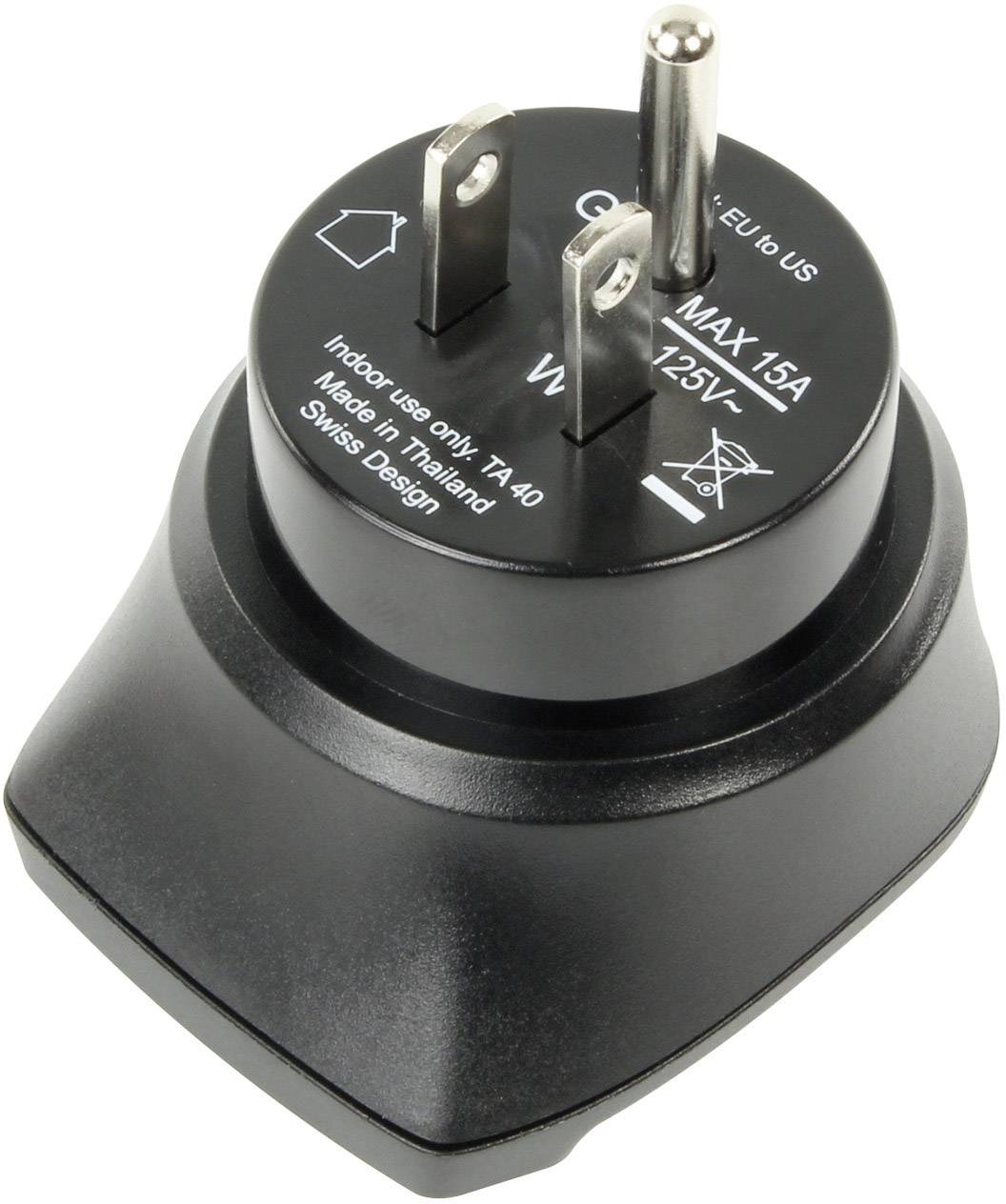 Ansmann 1250-0002 Reiseadapter EU to US