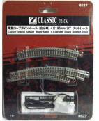 Rokuhan 7297027 Z Gleis (mit Bettung) Bogenweiche, elektrisch, rechts 30° 195 mm, 220mm 1St.