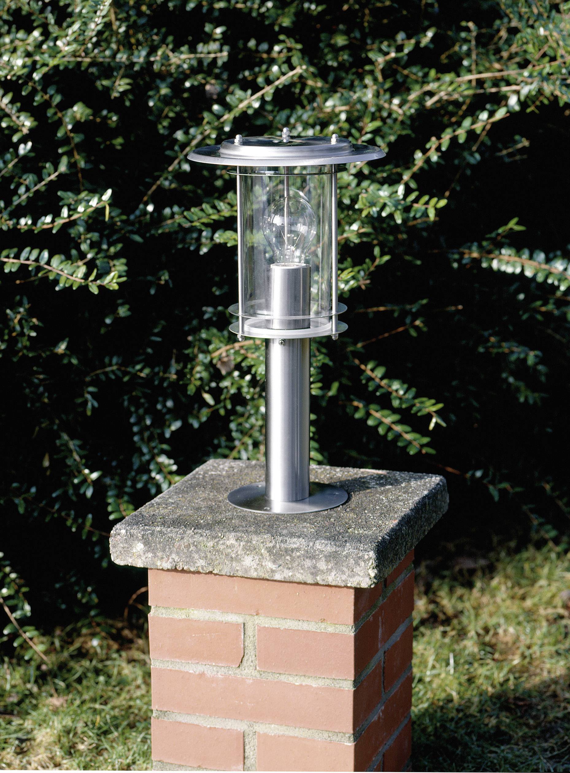 Brilliant 44784/82 York Außenstandleuchte Halogen E27 60W Edelstahl