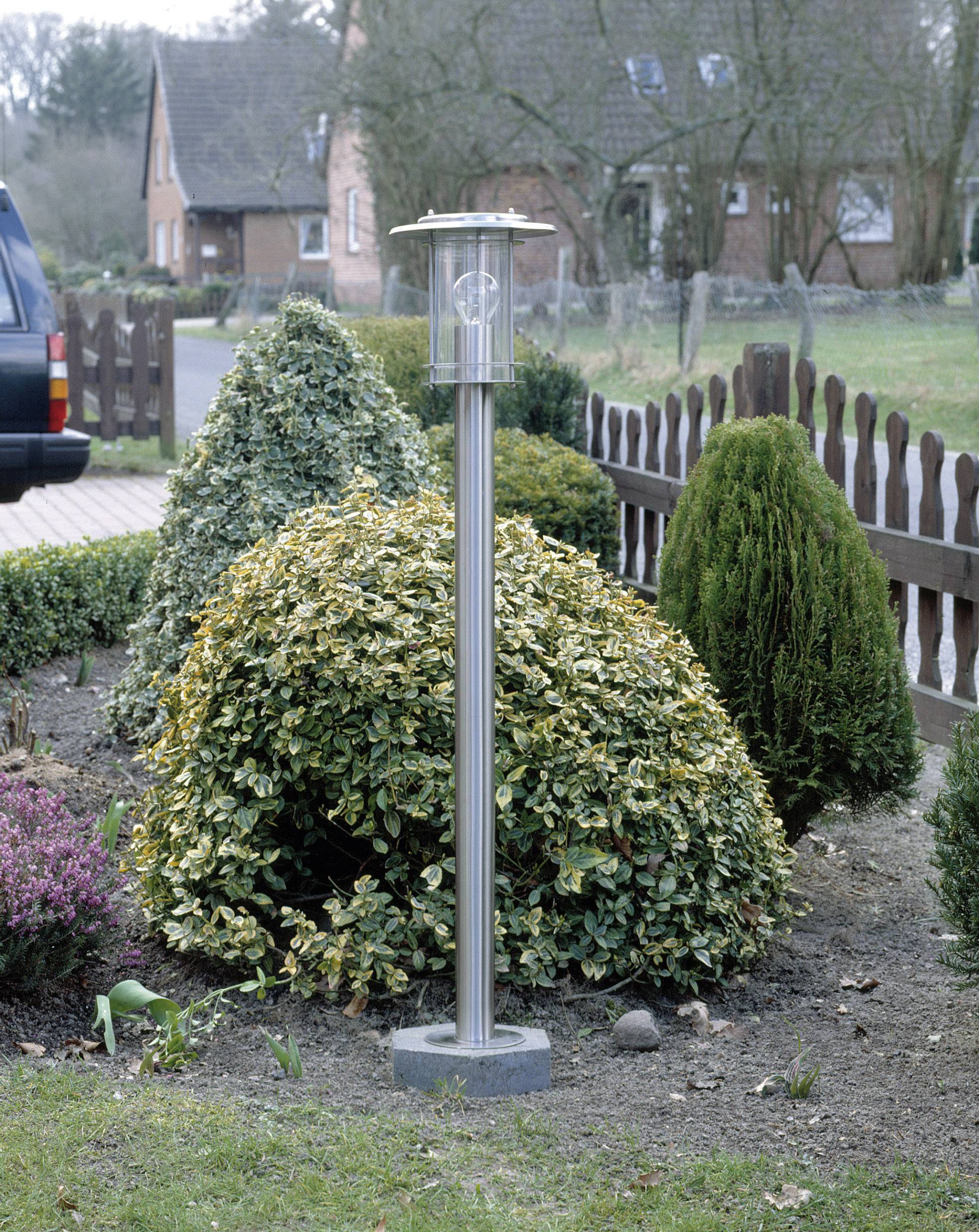 Brilliant 44785/82 York Außenstandleuchte Halogen E27 60W Edelstahl