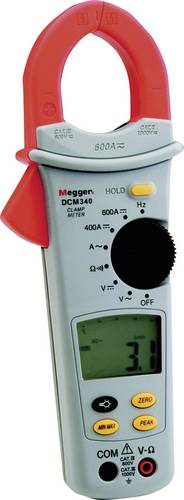 Megger DCM340 Stromzange, Hand-Multimeter digital CAT III 600 V Anzeige (Counts): 4000