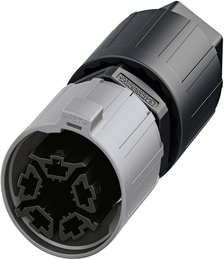 Phoenix Contact 1403784 Rundstecker Leitungsverbinder Gesamtpolzahl: 4 + PE Serie (Rundsteckverbinder): QUICKON 1 St.