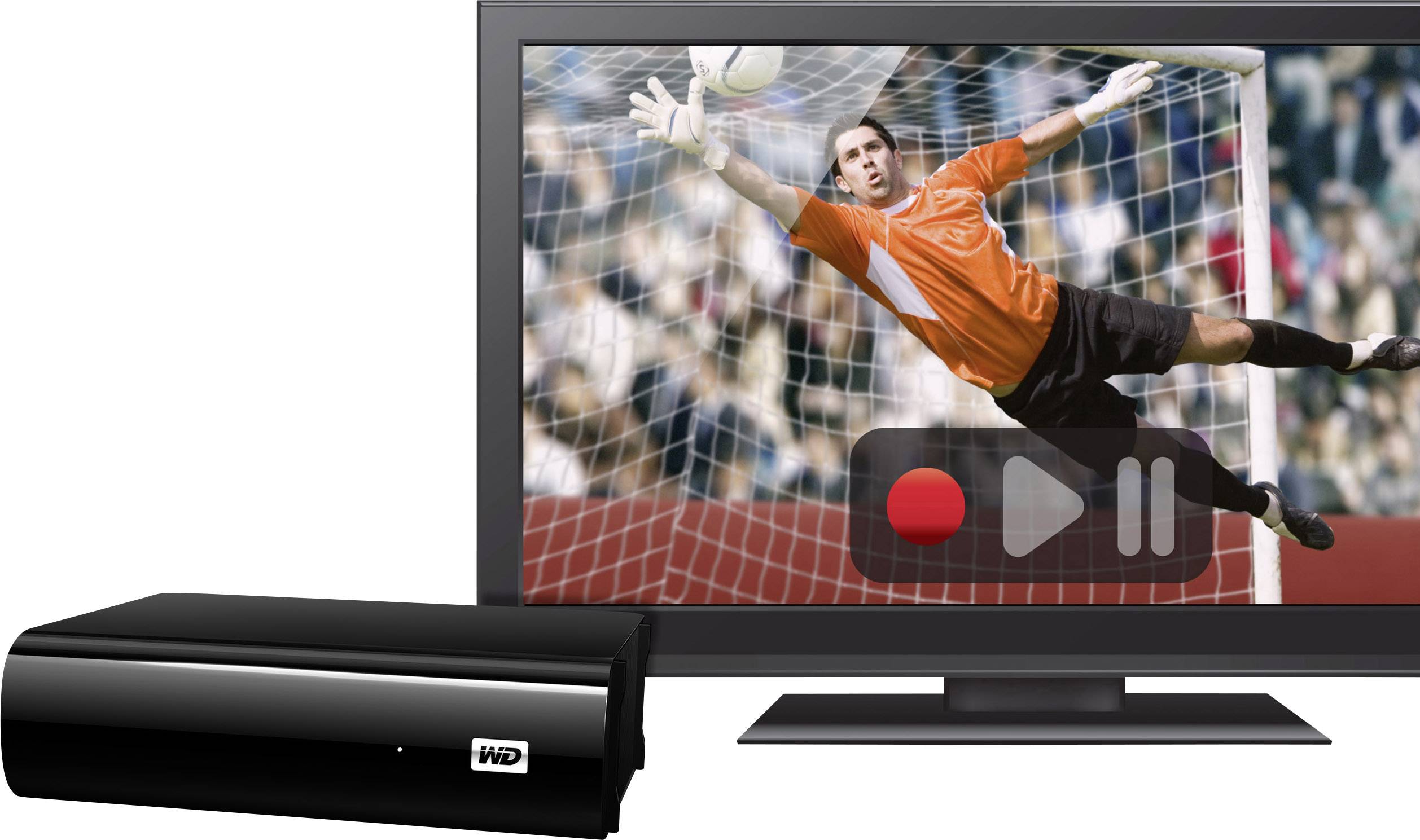 WD My Book AV-TV 2TB Externe Festplatte 8.9cm (3.5 Zoll) USB 3.2 Gen 1 (USB 3.0) Schwarz WDBGLG0020HBK-EESN