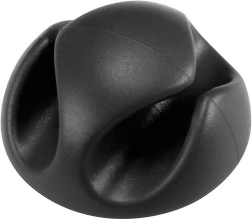 TRU COMPONENTS Kabelhalter selbstklebend 558364 Bündel-Ø-Bereich 8 mm (max) Schwarz 6 St.