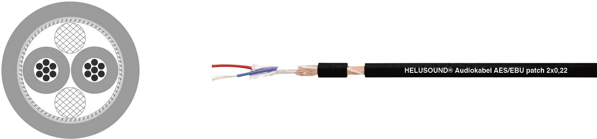 Helukabel 400021 Audiokabel 2 x 0.22 mm² Schwarz Meterware